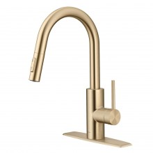 kitchen-faucet-champagne-bronze-pull-down-1